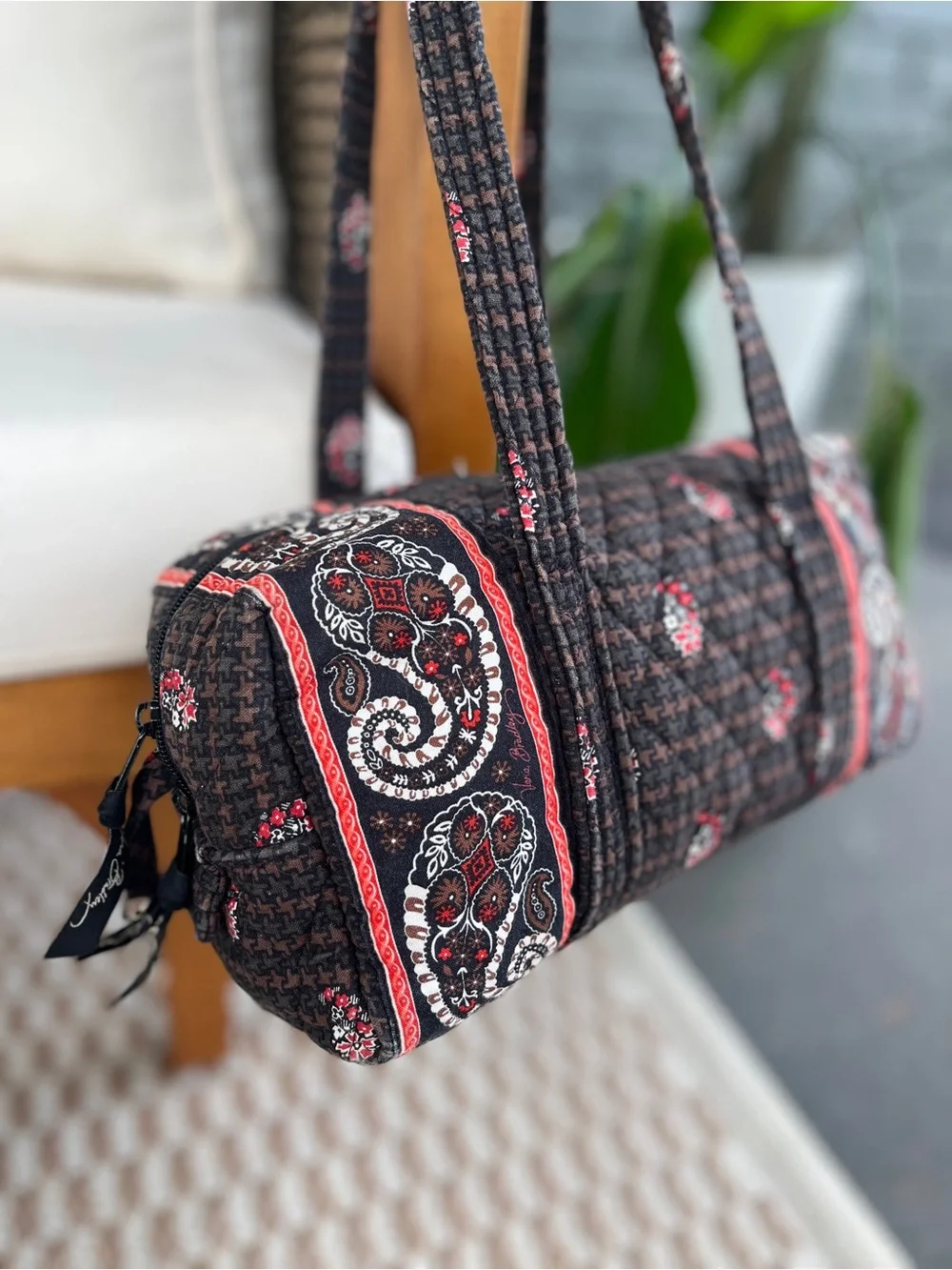 Vera Bradley Houndstooth Brown 100 handbag